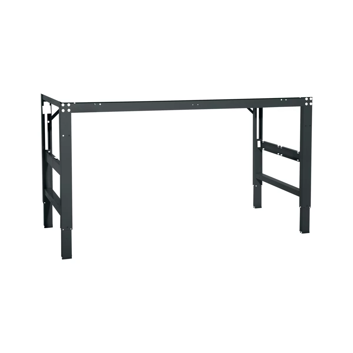 Arbeitstisch Ergo, Elektro-Hydraulik, Platte Melamin, 1750 x 800 mm, anthrazit