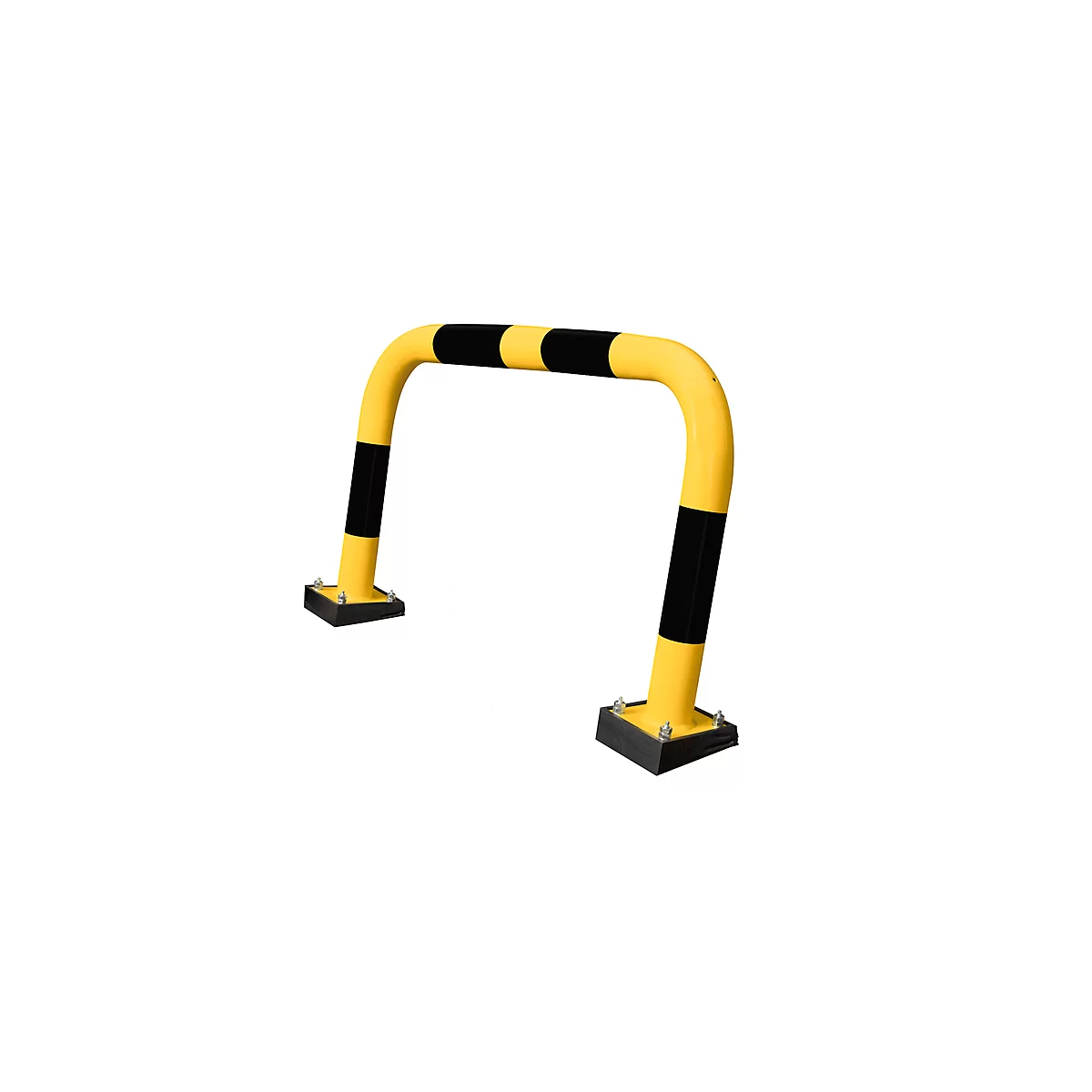 Arceau de protection antichocs SWING, usage extérieur, 640 x 1000 mm, jaune/noir