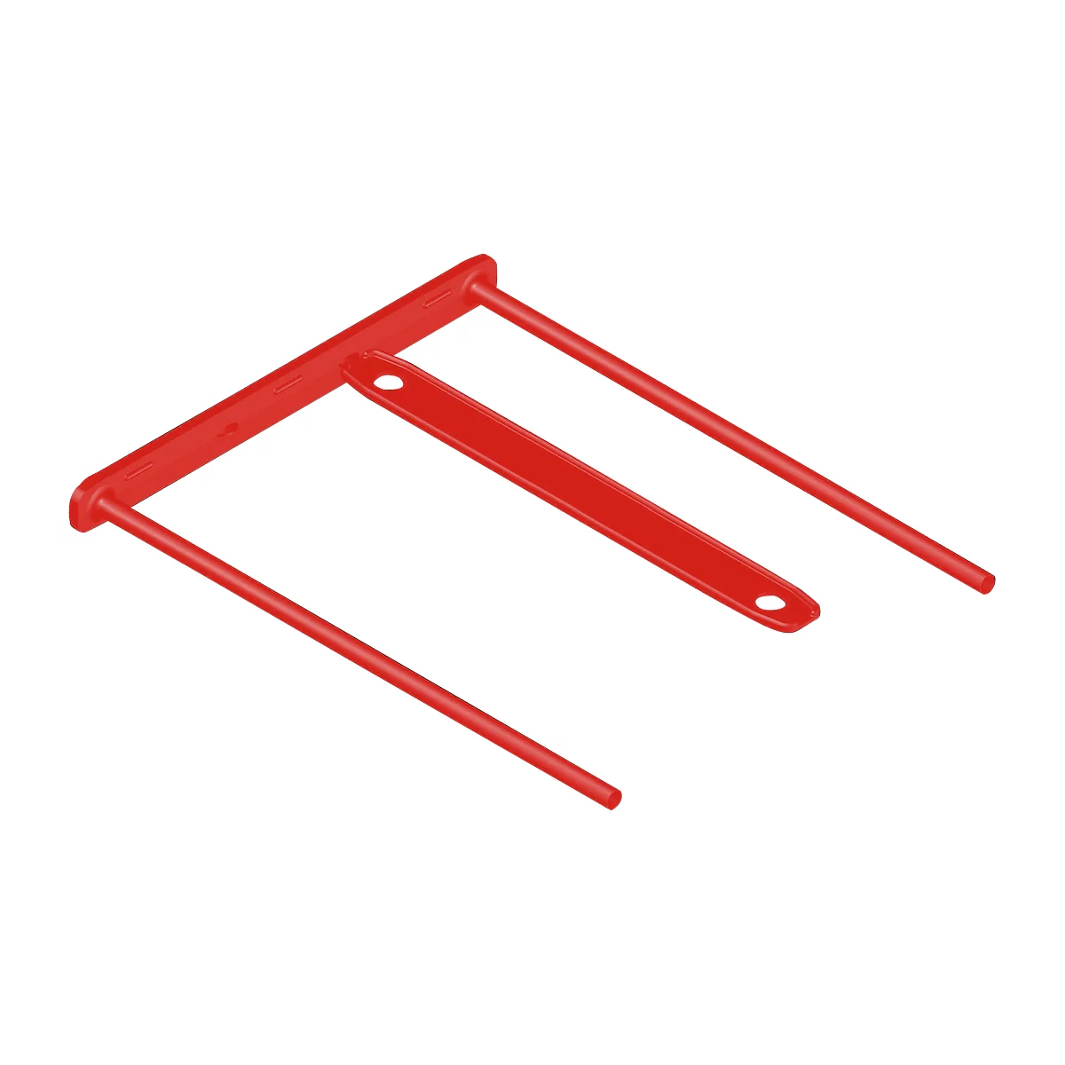 Archiefclip Bankers Box BBD-Clip, met 50 blanco labels, 100 stuks, rood