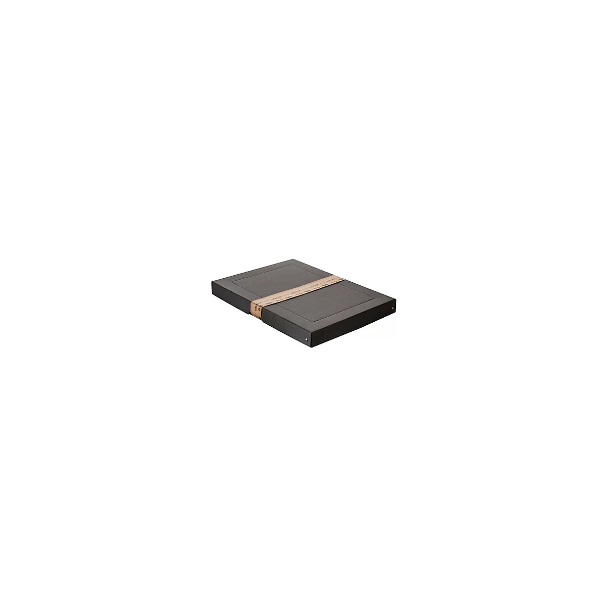 Archiefdoos Falken PURE Box Zwart A3, voor maximaal 500 vel, met etiketveld, L 440 x B 320 x vulhoogte 40 mm, Blaue Engel, FSC® karton, zwart