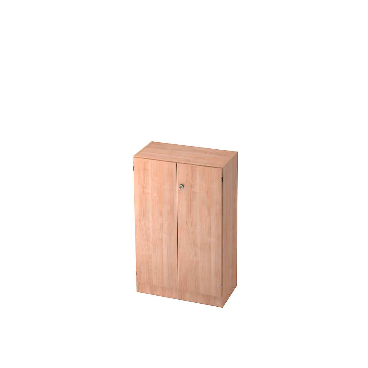 Archiefkast 3 ordnerhoogten, B 800 x D 420 x H 1270 mm, afsluitbaar, notenhoutpatroon