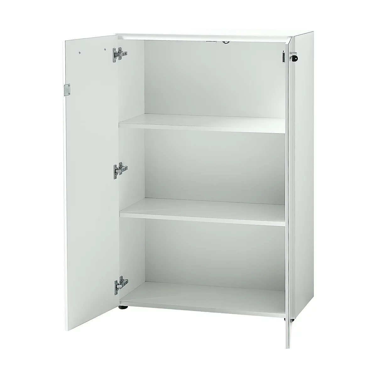 Archiefkast MONTERIA, 3 ordnerhoogten, afsluitbaar, B 800 x D 370 x H 1200 mm, wit