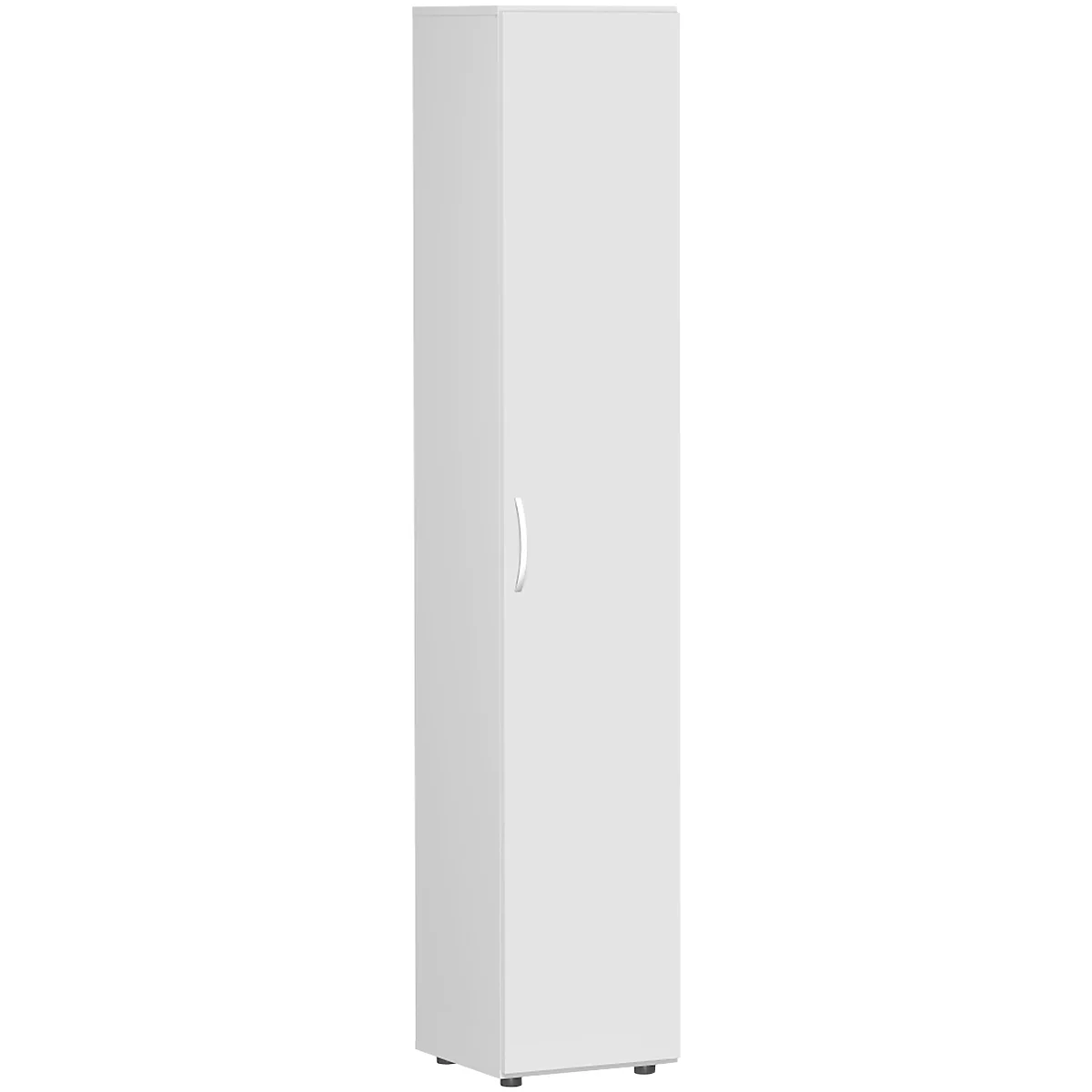 Archiefkast PALENQUE, 6 ordnerhoogten, B 400 x D 420 x H 2160 mm, lichtgrijs