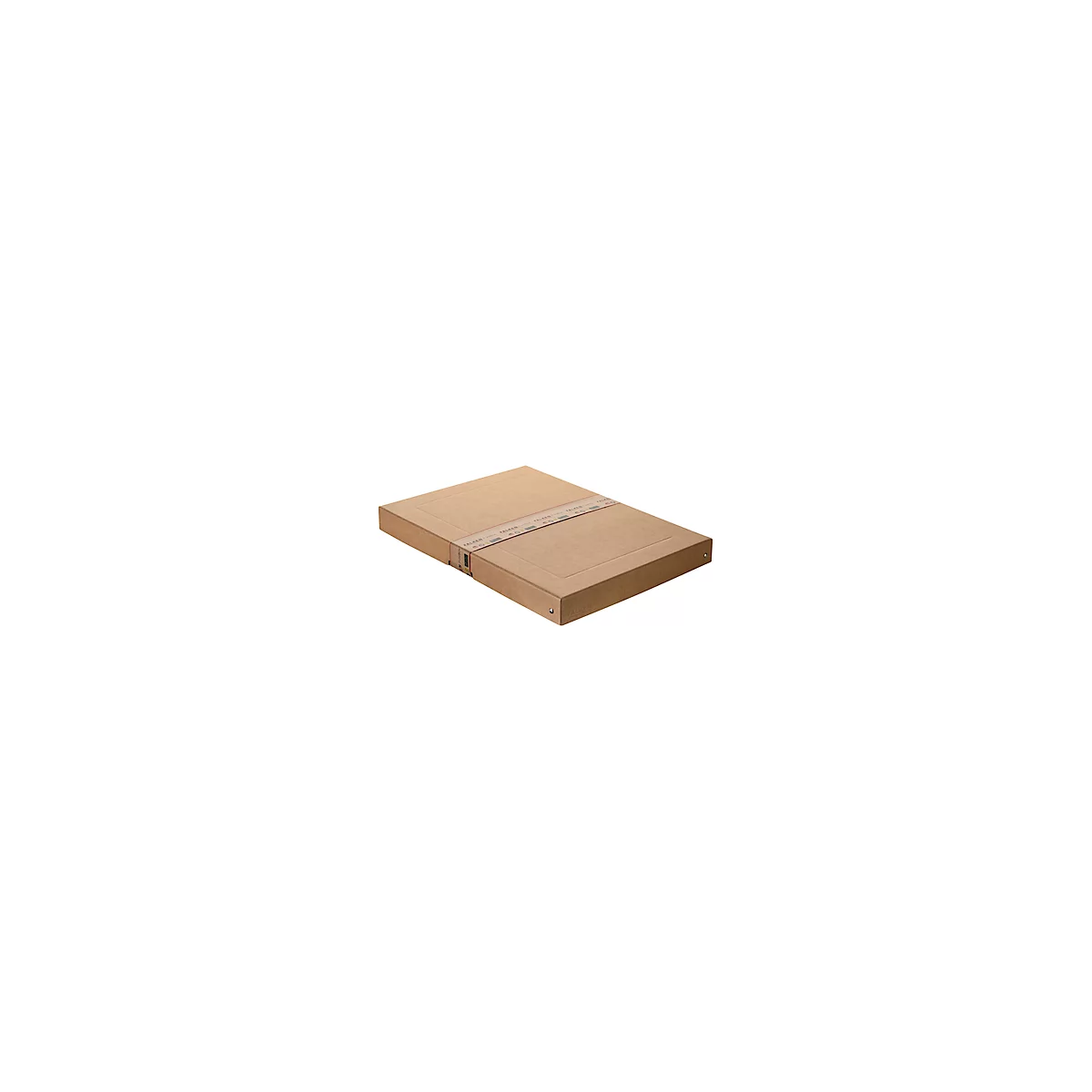 Archivbox Falken PureBox Nature A3, für bis zu 500 Blatt, mit Beschriftungsfeld, L 440 x B 320 x Füllhöhe 40 mm, FSC®-Pappe, braun