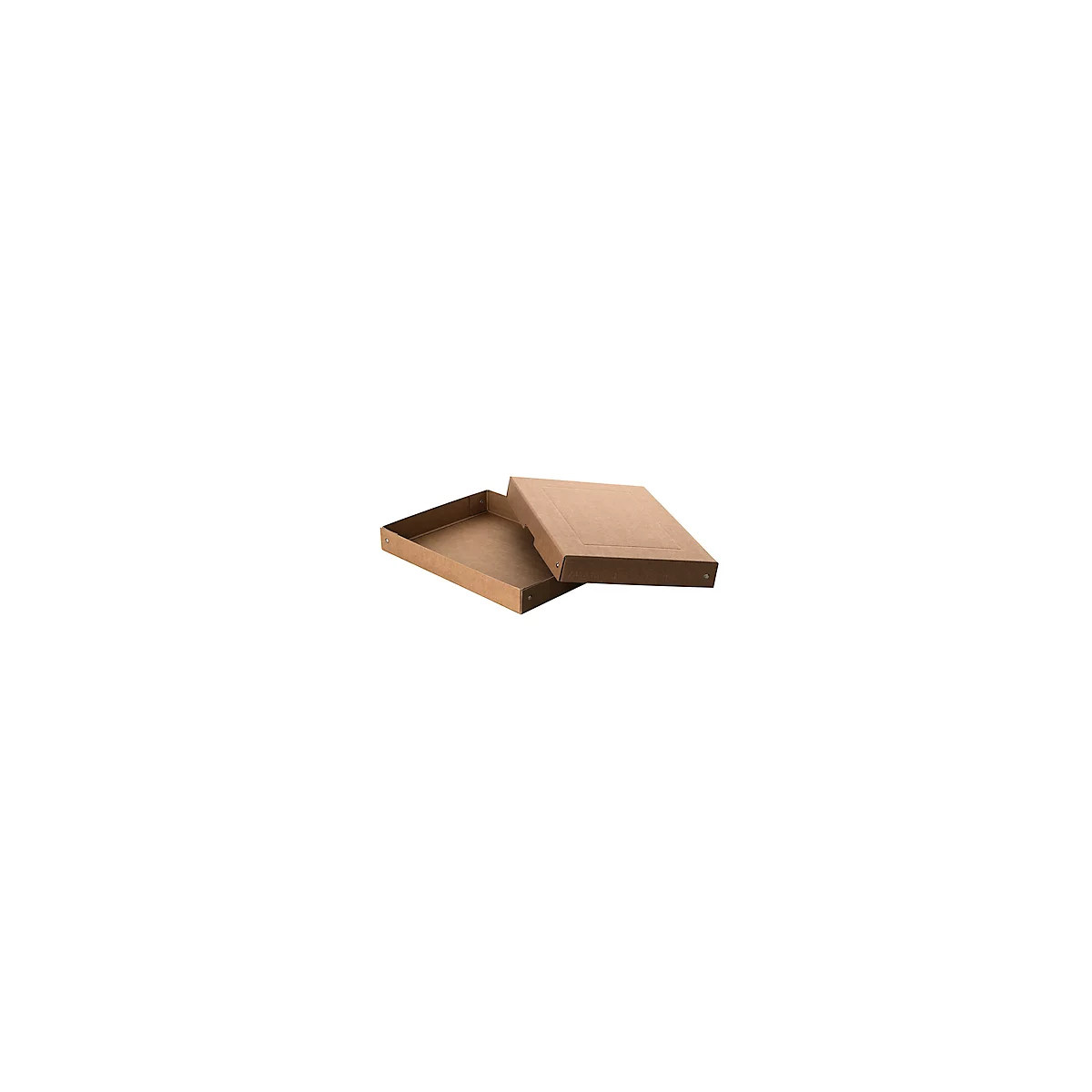 Archivbox Falken PureBox Nature A4, für bis zu 500 Blatt, mit Beschriftungsfeld, L 320 x B 240 x Füllhöhe 40 mm, FSC®-Pappe, braun
