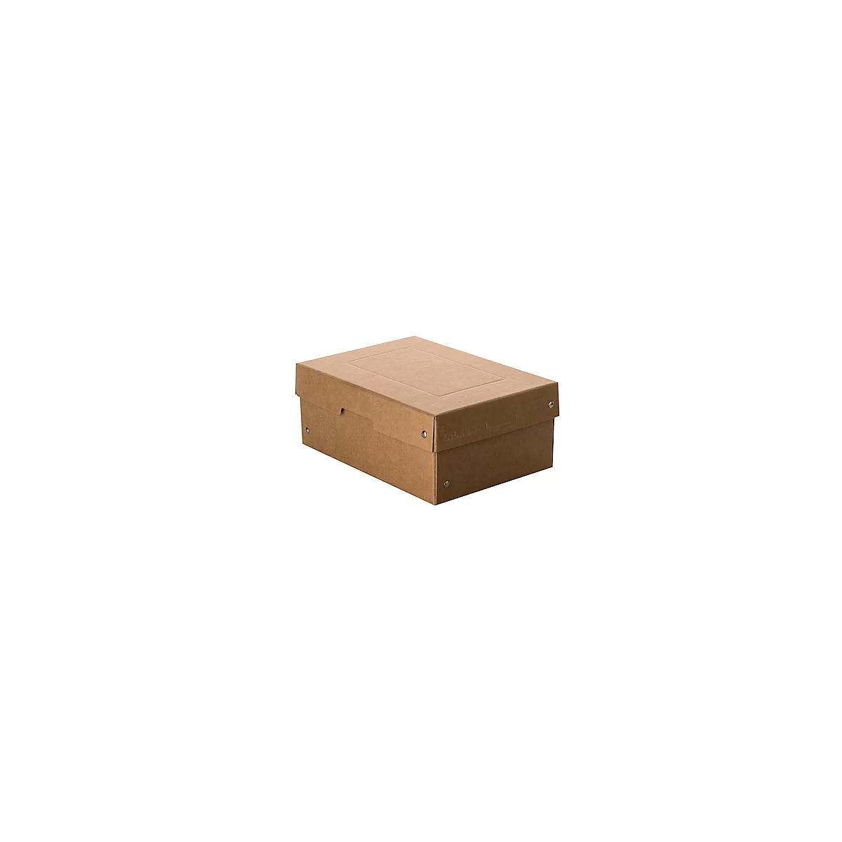 Archivbox Falken PureBox Nature A5, für bis zu 1250 Blatt, mit Beschriftungsfeld, L 250 x B 180 x Füllhöhe 100 mm, FSC®-Pappe, braun