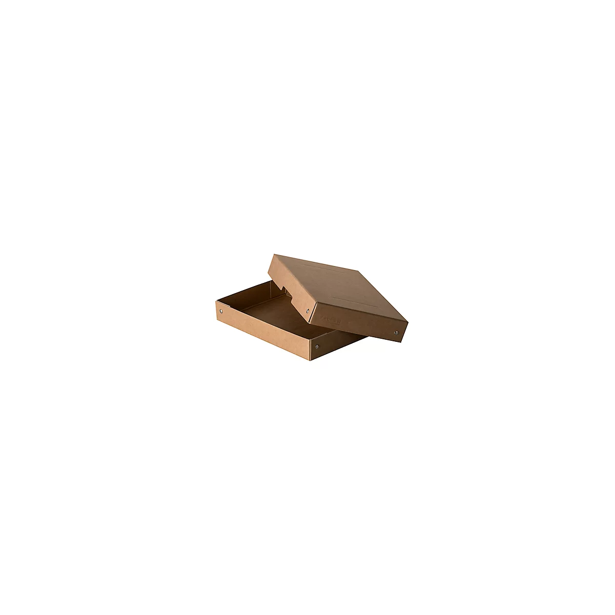 Archivbox Falken PureBox Nature A5, für bis zu 500 Blatt, mit Beschriftungsfeld, L 250 x B 180 x Füllhöhe 40 mm, FSC®-Pappe, braun