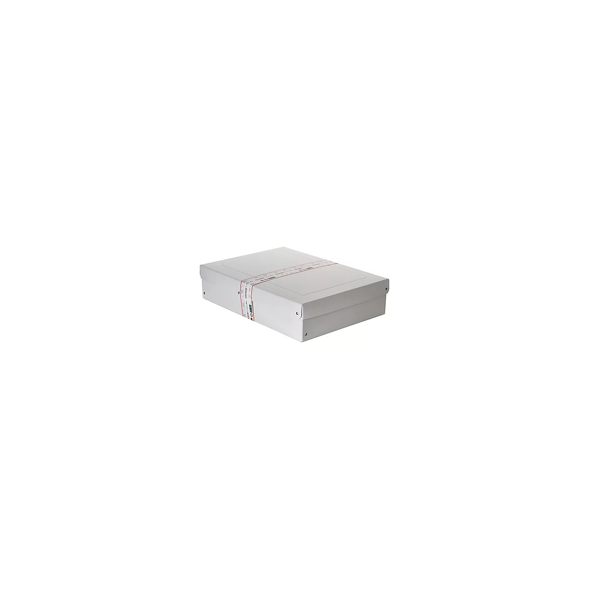 Archivbox Falken PureBox PRO A3, für bis zu 1250 Blatt, DIN ISO 16245-A, mit Beschriftungsfeld, L 440 x B 320 x Füllhöhe 100 mm, FSC®-Pappe, weiß