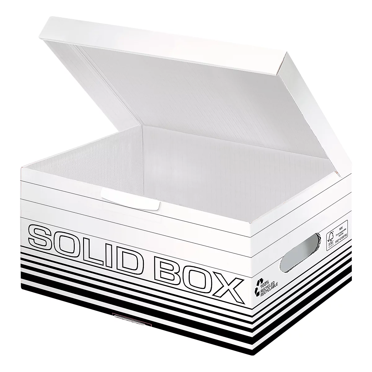 Archivbox Leitz Solid Box S 6117, 10 Stück, weiss