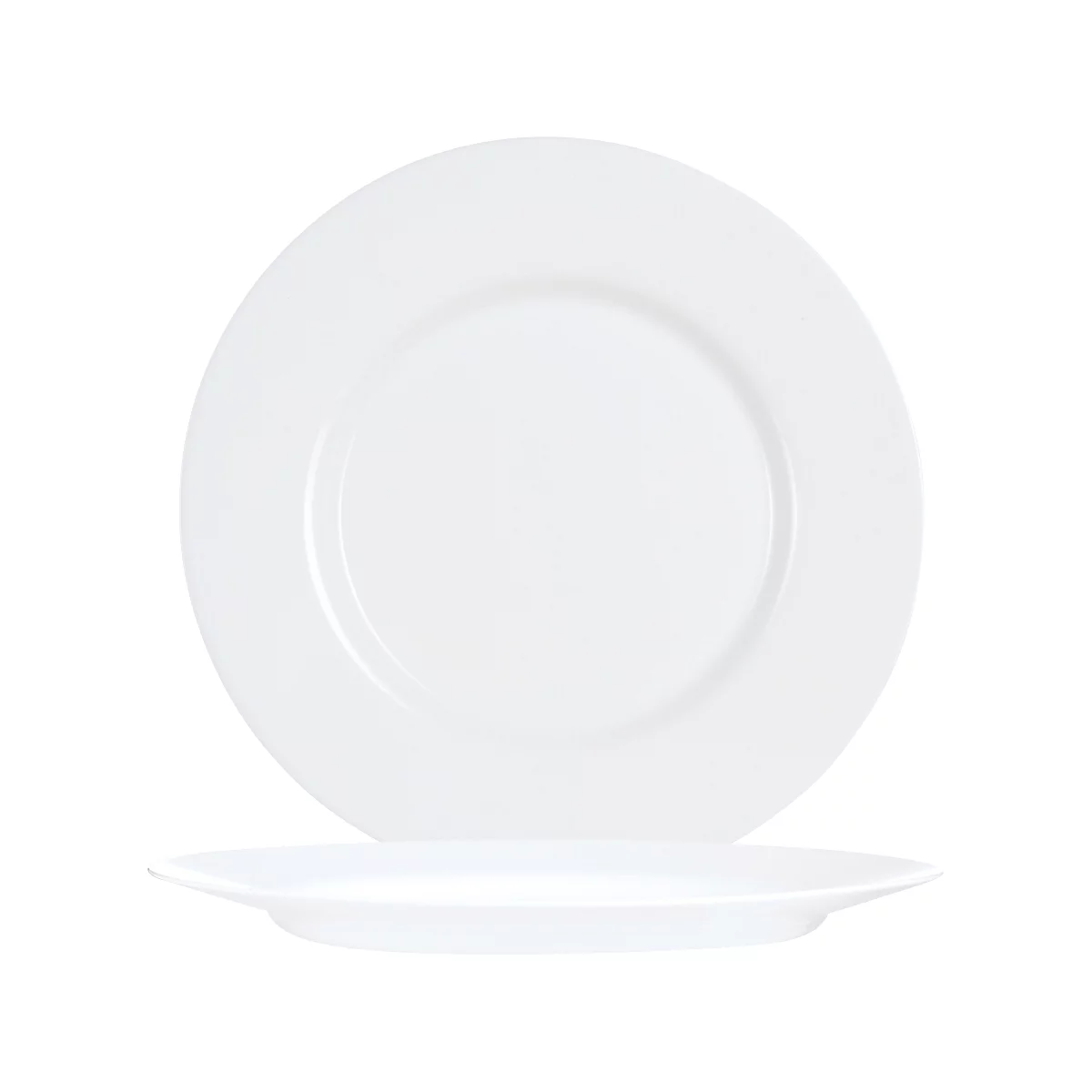 Arcoroc Everyday Uni flacher Teller 19,5 cm, gehärtetes Glas, Blanc, spülmaschinen- & mikrowellengeeignet, 6 St
