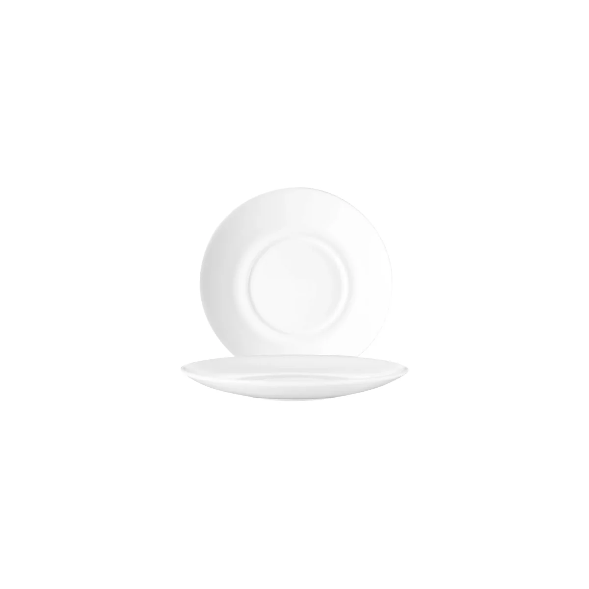 Arcoroc Universal/Everyday Unterteller, 14 cm Hartglas, weiß, spülmaschinenfest – robust & zeitlos, 6er Set