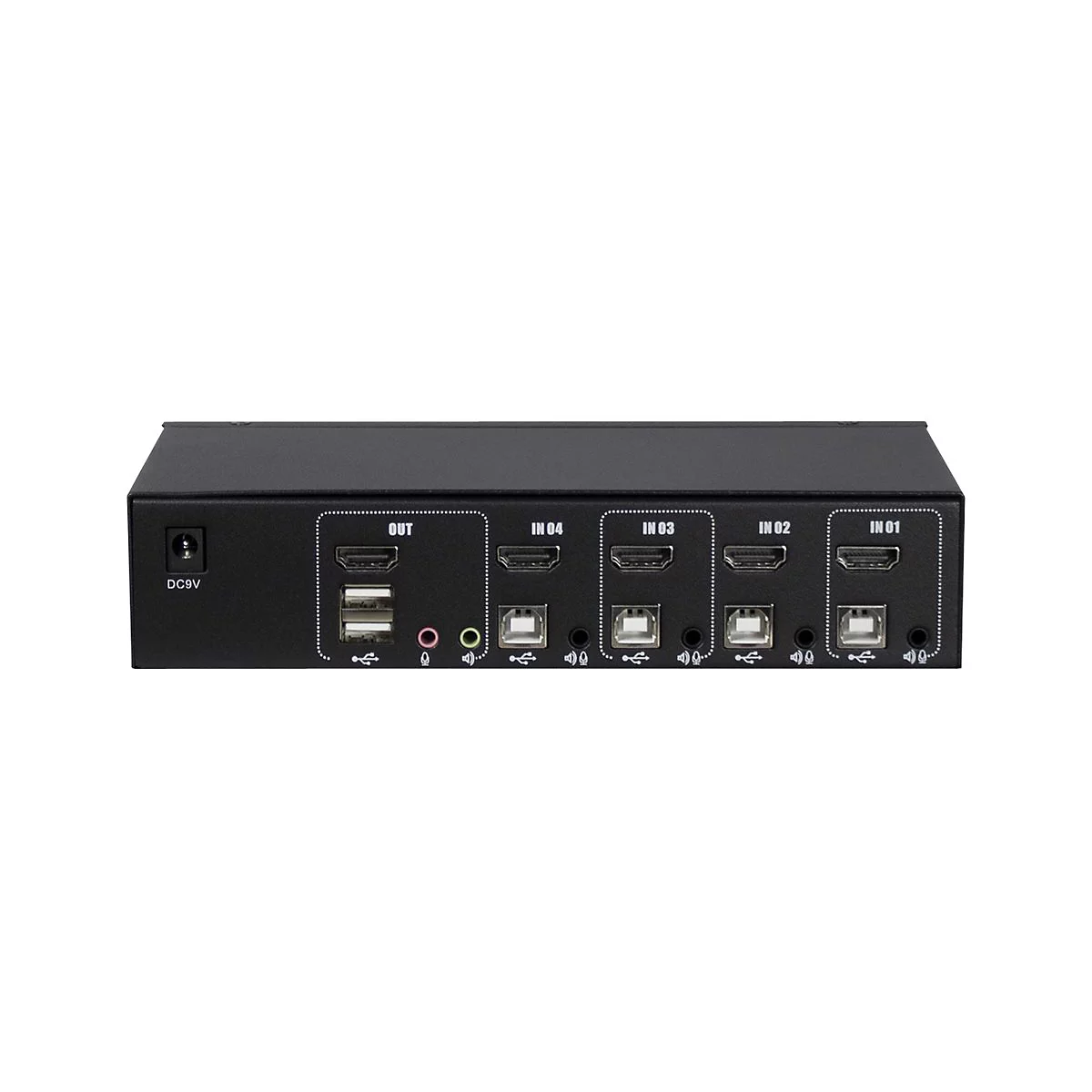 Argus KVM AS-41HA - KVM-/Audio-Switch - 4 Anschlüsse