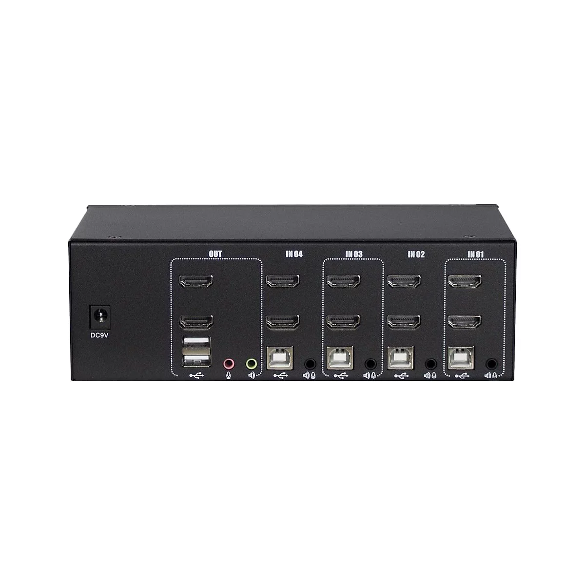 Argus KVM AS-42HA - KVM-/Audio-Switch - 4 Anschlüsse