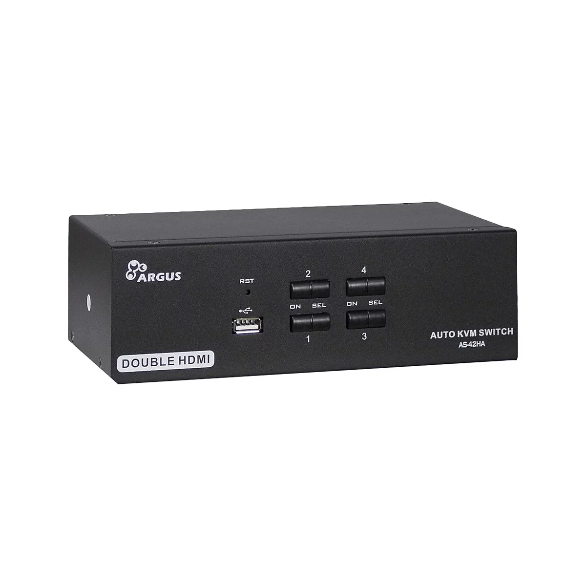 Argus KVM AS-42HA - KVM-/Audio-Switch - 4 Anschlüsse