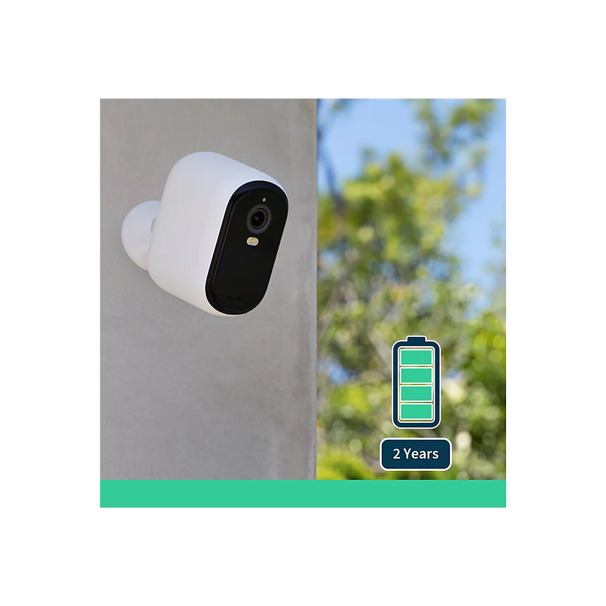 Arlo Essential XL - 2. Generation - Netzwerk-Überwachungskamera - Innenbereich, Außenbereich - witterungsbeständig - Farbe (Tag&Nacht)