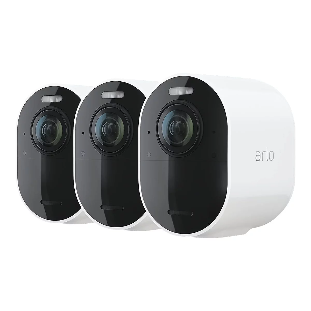 Arlo Ultra 2 Security System - Gateway + Kamera(s) - drahtlos (802.11b, 802.11g, 802.11n, 802.11ac, Bluetooth 4.2 LE) - 3 Kamera(s) - weiß