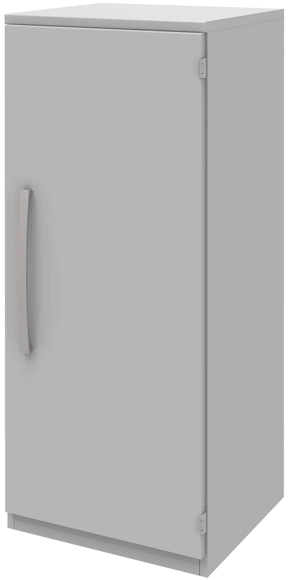 Armario archivador BARI, 3 AA, 2 estantes, bisagra de puerta a la derecha, An 427 x P 430 x Al 1117 mm, gris claro