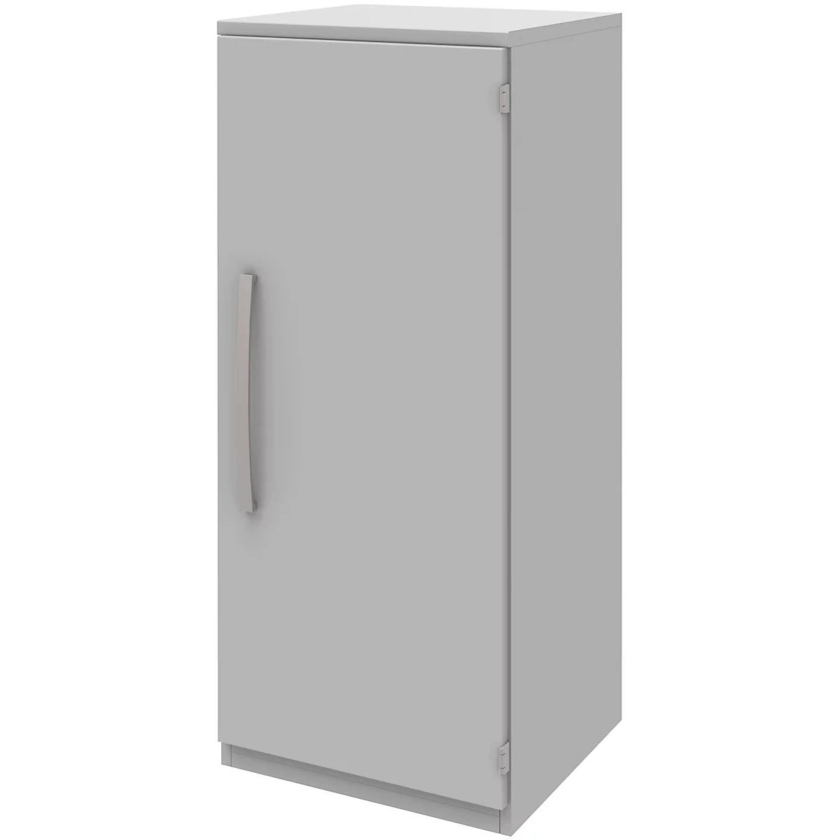 Armario archivador BARI, 3 AA, 2 estantes, bisagra de puerta a la derecha, An 427 x P 430 x Al 1117 mm, gris claro