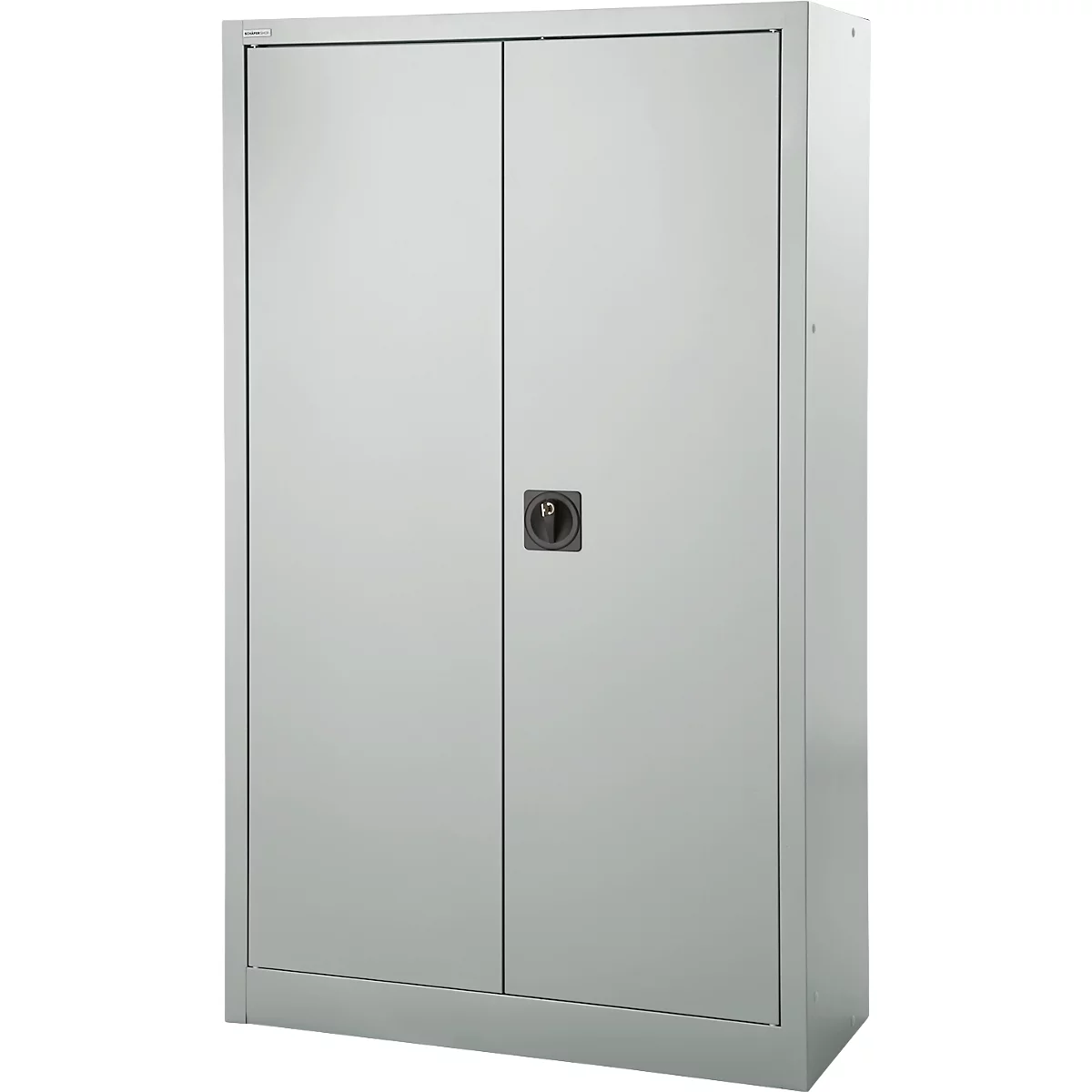 Armario archivador Schäfer Shop Select, con cerradura, altura 1585 mm, anchura 950 mm, gris claro RAL 7035