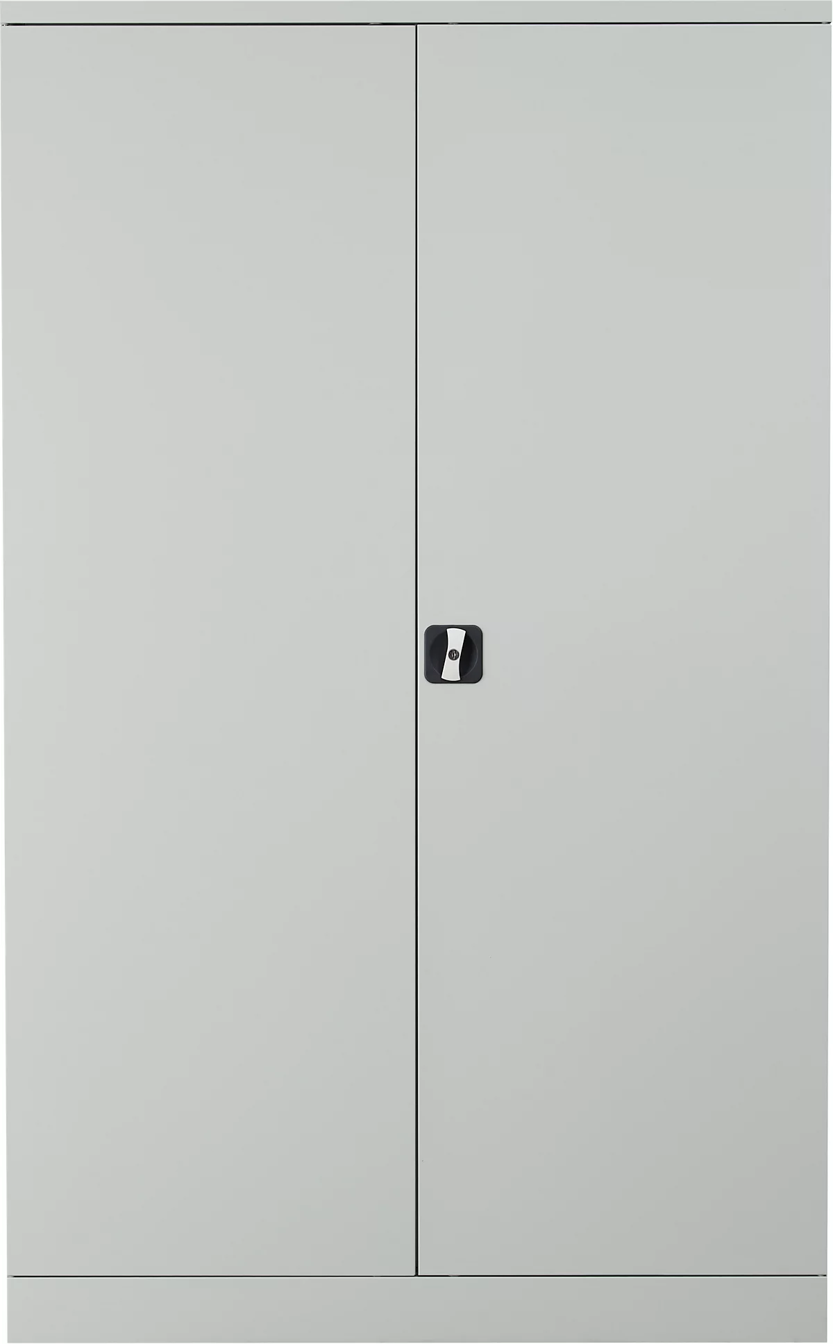 Armario de acero con puerta abatible, ancho 1200 x fondo 420 x alto 1950 mm, gris claro 7035