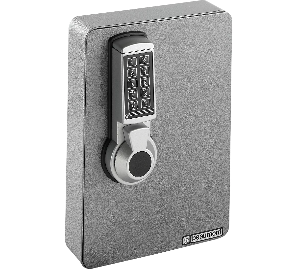 Armario de llaves, cerradura electrónica, 24 ganchos, plata efecto martillado