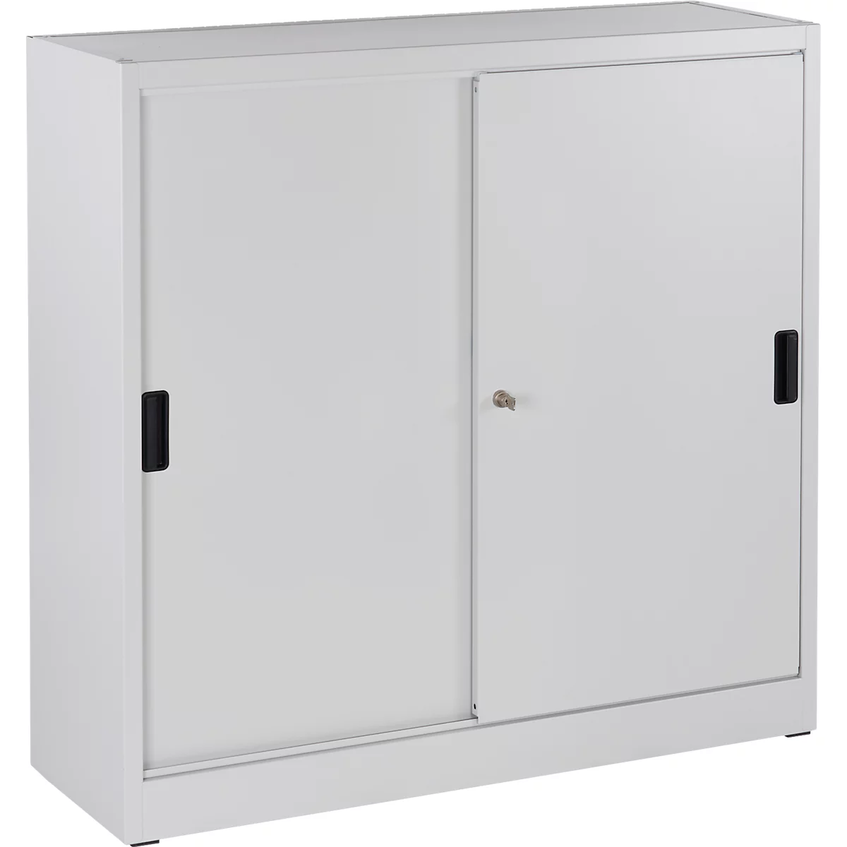 Armario de puertas correderas Schäfer Shop Select, con 3 estantes, H 1150 x A 1200 x P 400 mm, acero, gris claro