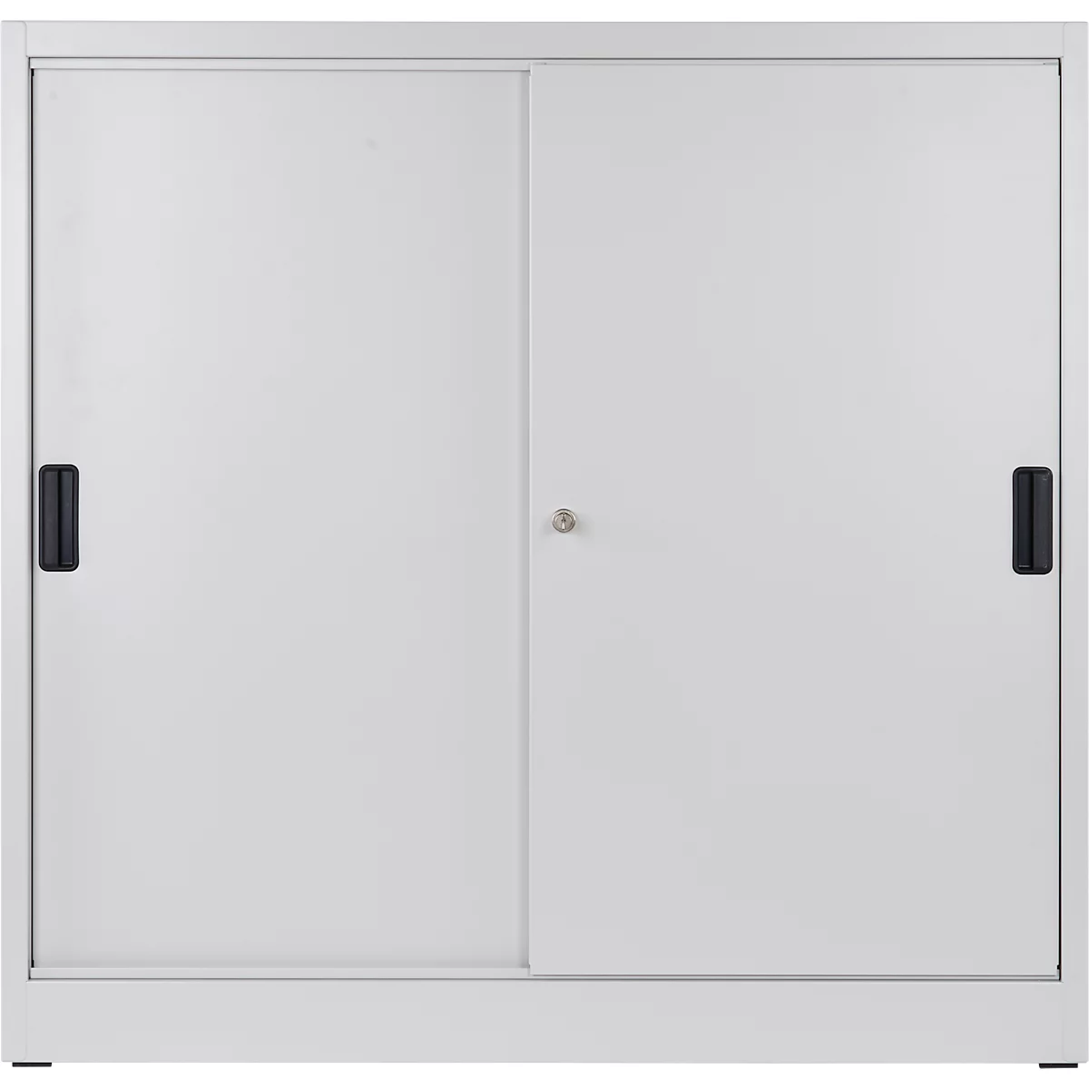 Armario de puertas correderas Schäfer Shop Select, con 3 estantes, H 1150 x A 1200 x P 400 mm, acero, gris claro