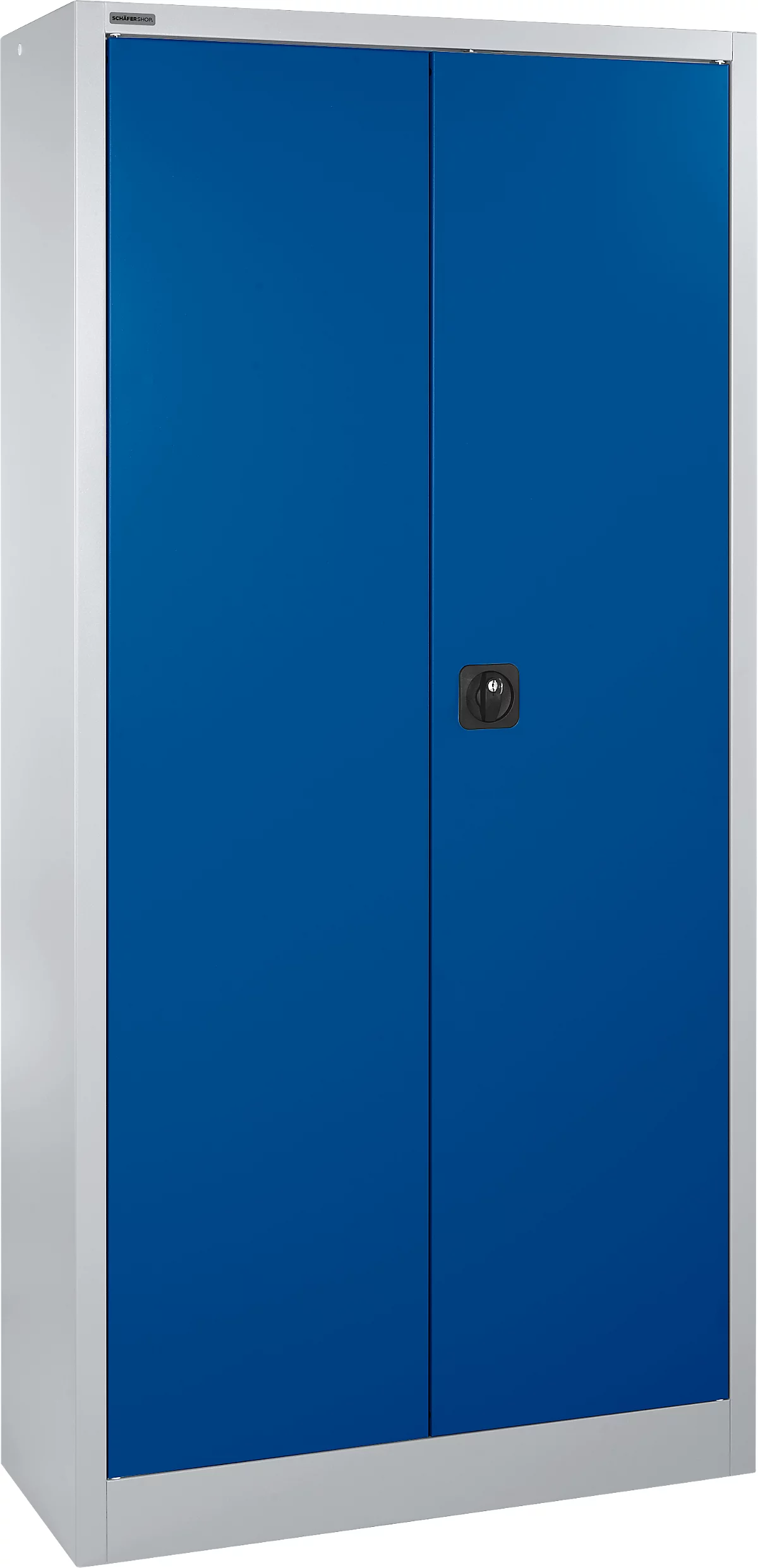 Armario para materiales MSI 2409, con 20 cajas, aluminio blanco/azul genciana