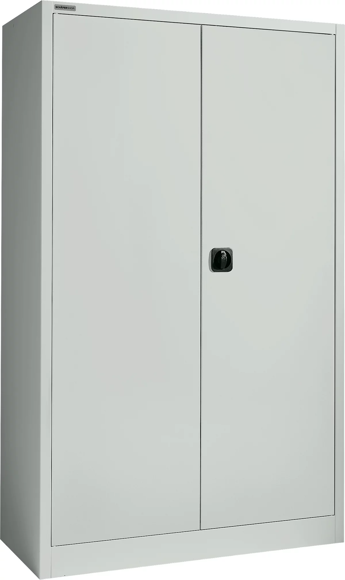Armario Schäfer Shop Select MSI 2512, 5 alturas de archivo, 4 estantes intermedios, cerradura de cilindro, ancho 1200 x fondo 500 x alto 1935 mm, gris claro