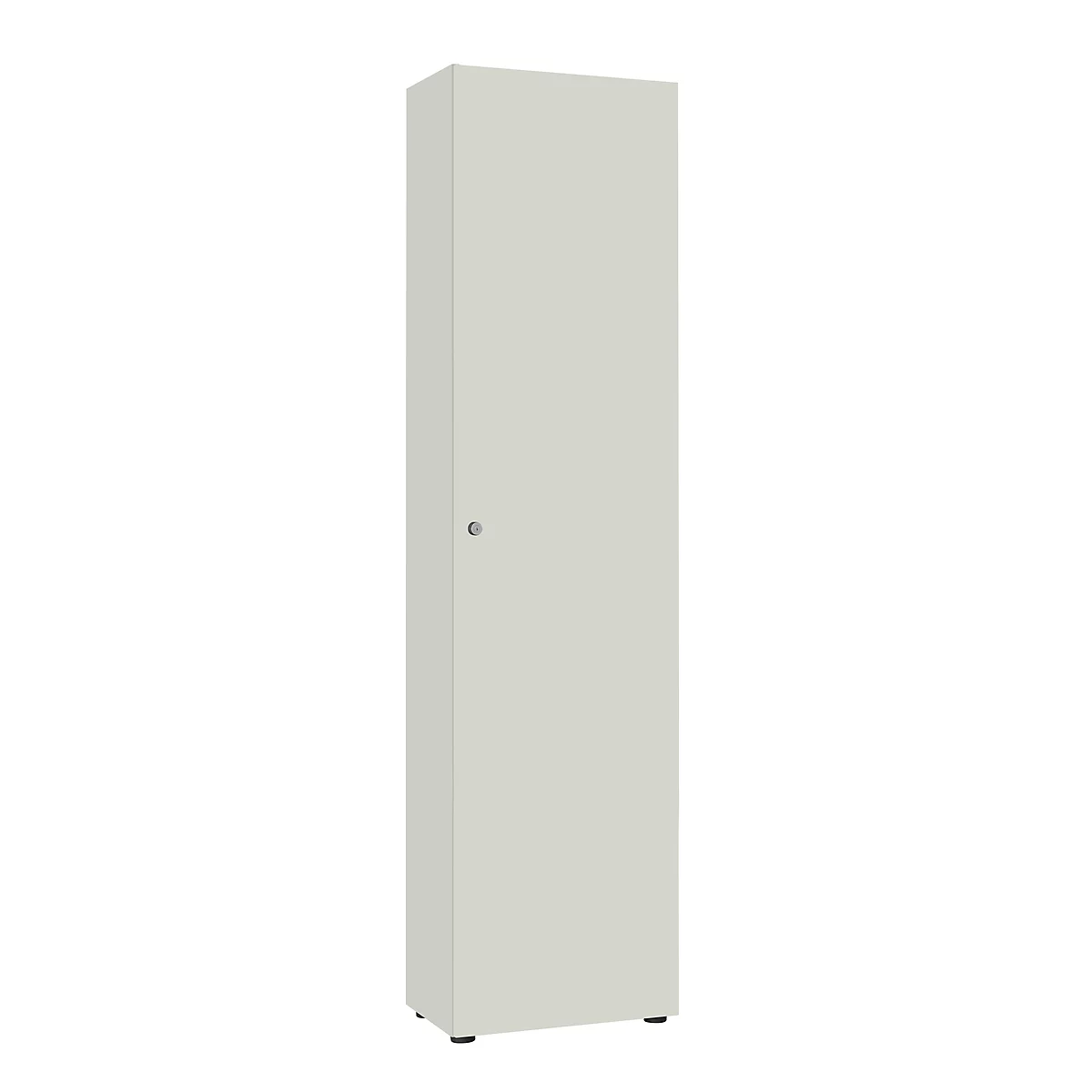 Armarios de puerta batiente 1 puerta, sin cara frontal insonorizante, An 600 x Al 2300 mm, gris luminoso