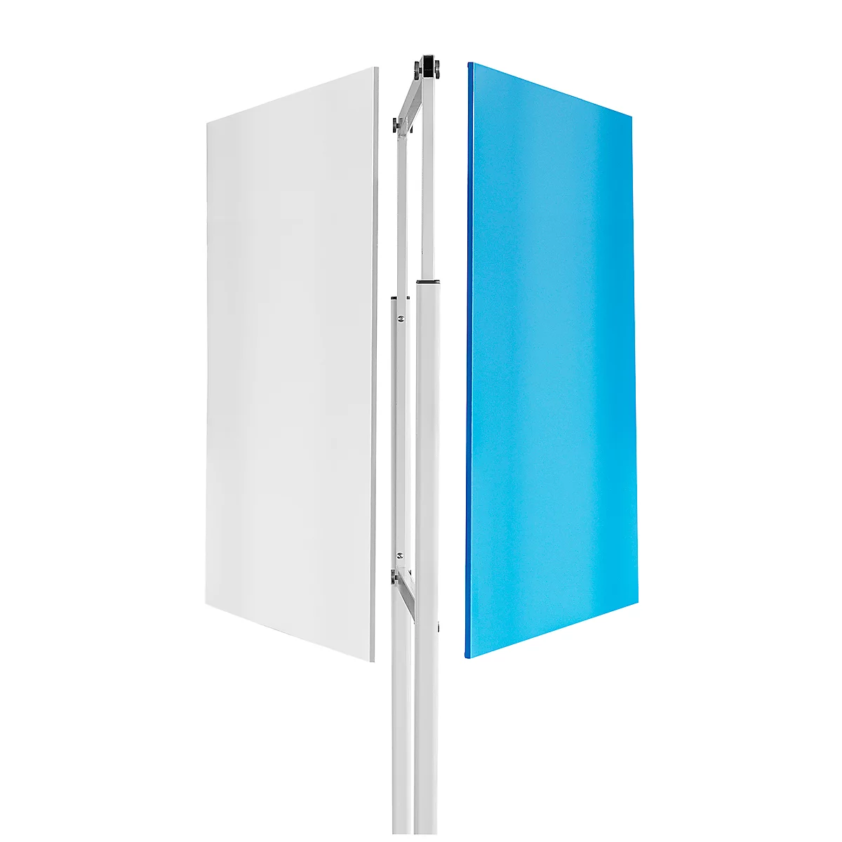Armature pour système de whiteboard Skin, pour whiteboards de dimensions 1000 x 1500 mm, avec roulettes