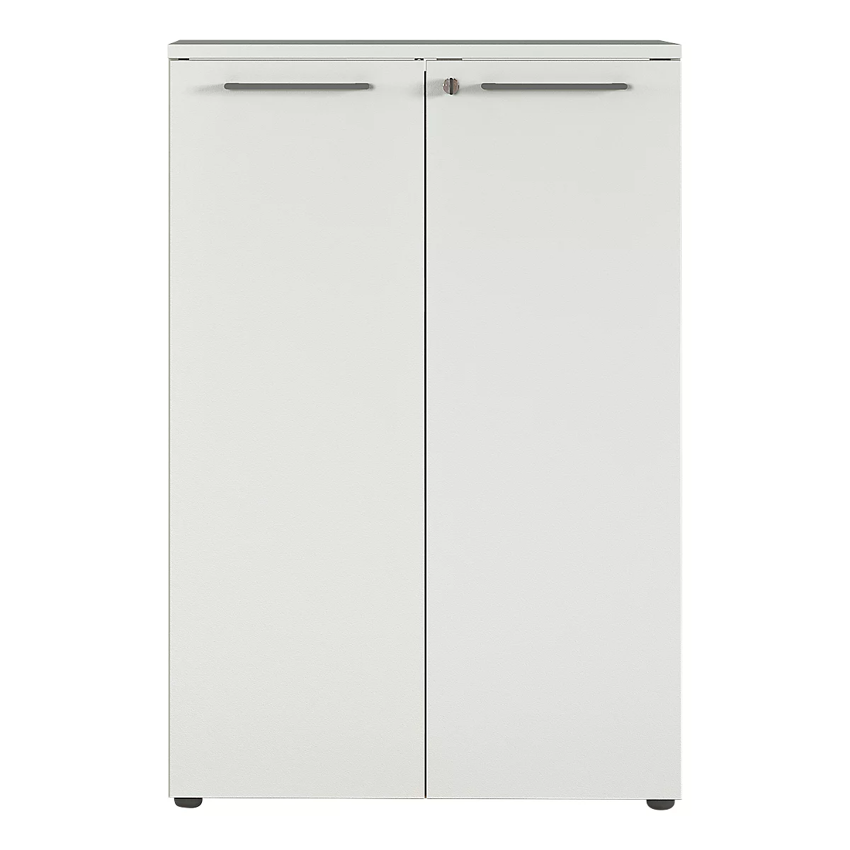 Armoire à 2 portes battantes Agenda, 3 HC, L 800 x P 400 x 1200 mm, gris clair