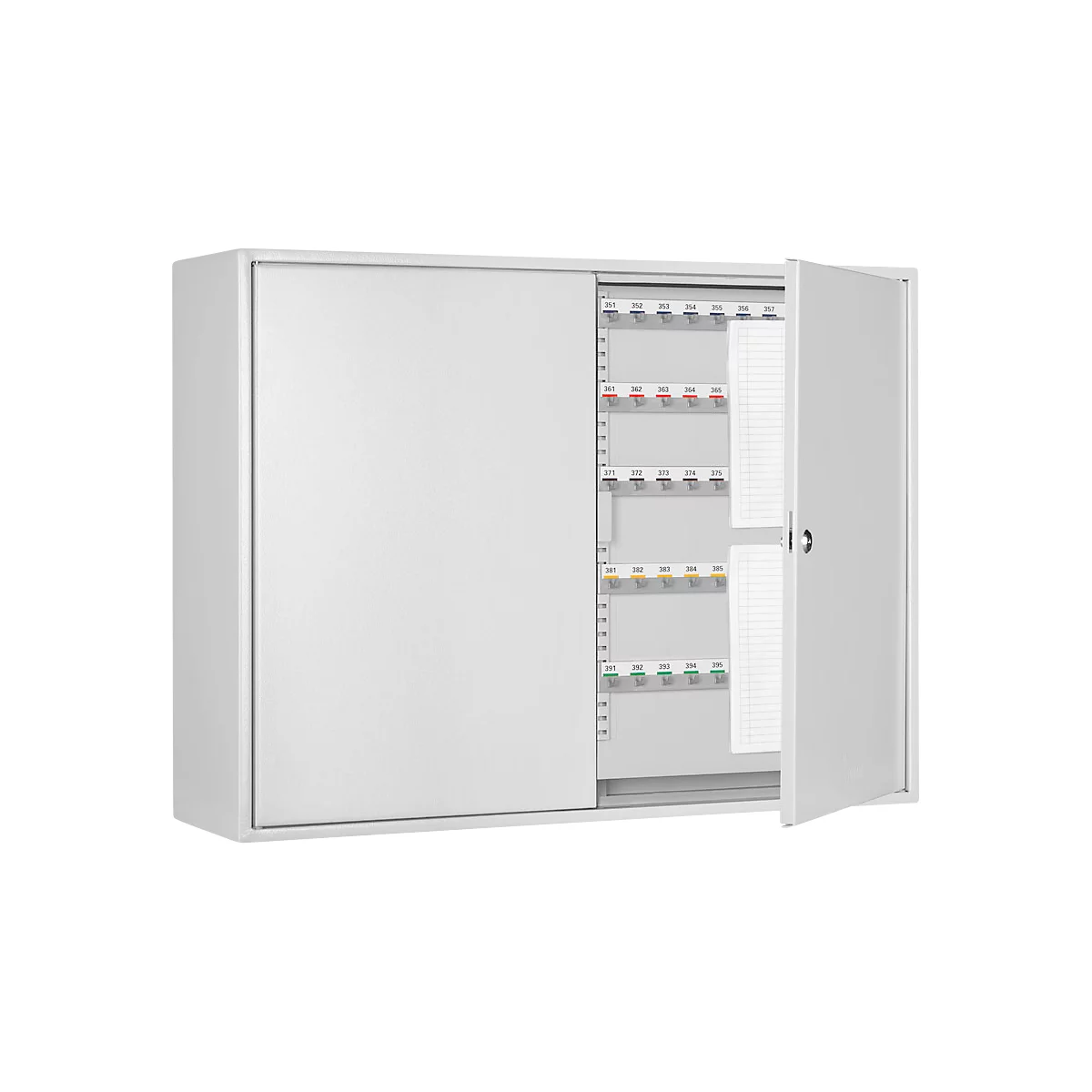 Armoire à clés, double porte, l. 730 x P 205 x H 550 mm, pour 600 clés
