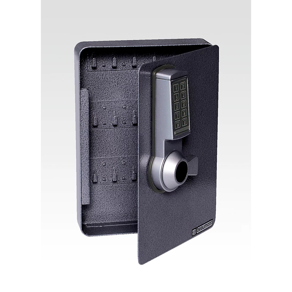 Armoire à clés, serrure électronique, 24 crochets, anthracite