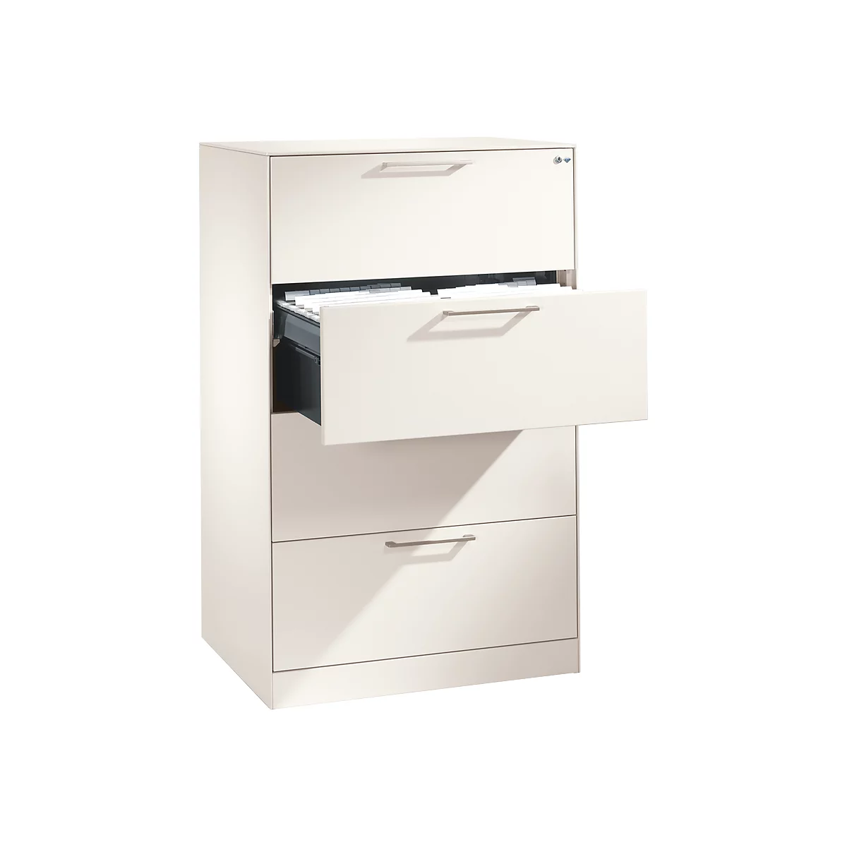 Armoire à dossiers suspendus ASISTO C 3000, 4 tiroirs, 2 rangées, l. 800 mm, blanc/blanc