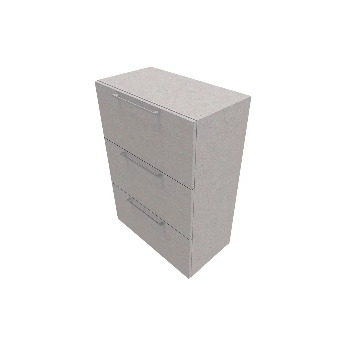 Armoire à dossiers suspendus SOLUS PLAY, 3 hauteurs de classeurs, l. 800 x P 440 x H 1122 mm, ceramic grey