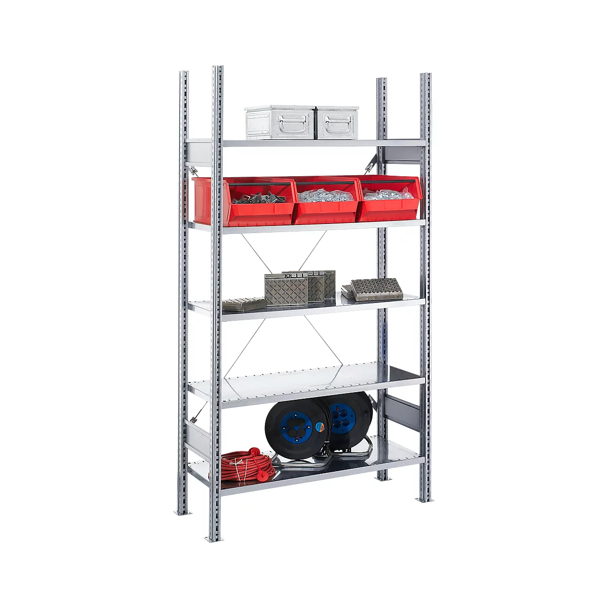 Armoire à étagères FBR 2200, Rayonnage de base, 5 tablettes, 1055 x 400 mm