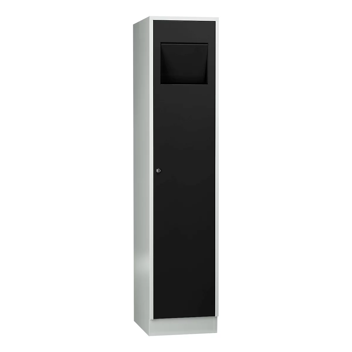 Armoire à linge, compartiment de 400 mm, clapet basculant, verrouillable, 
