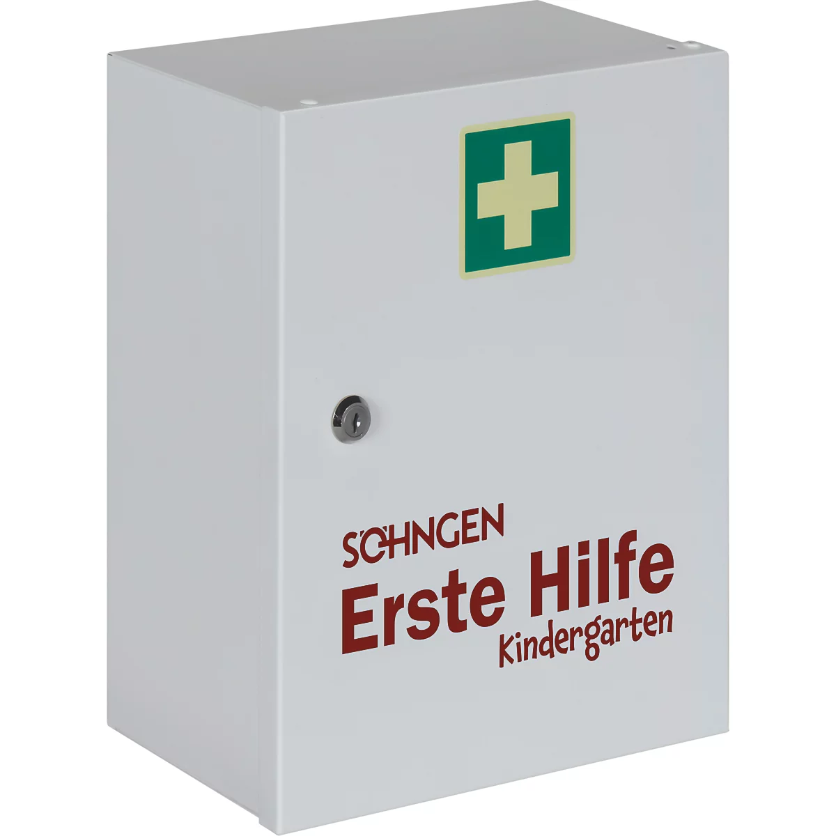 Armoire à pharmacie Soehngen Kindergarten, pour enfants jusqu'à 6 ans, DIN 13157, verrouillable, L 302 x l 140 x H 362 mm, blanc