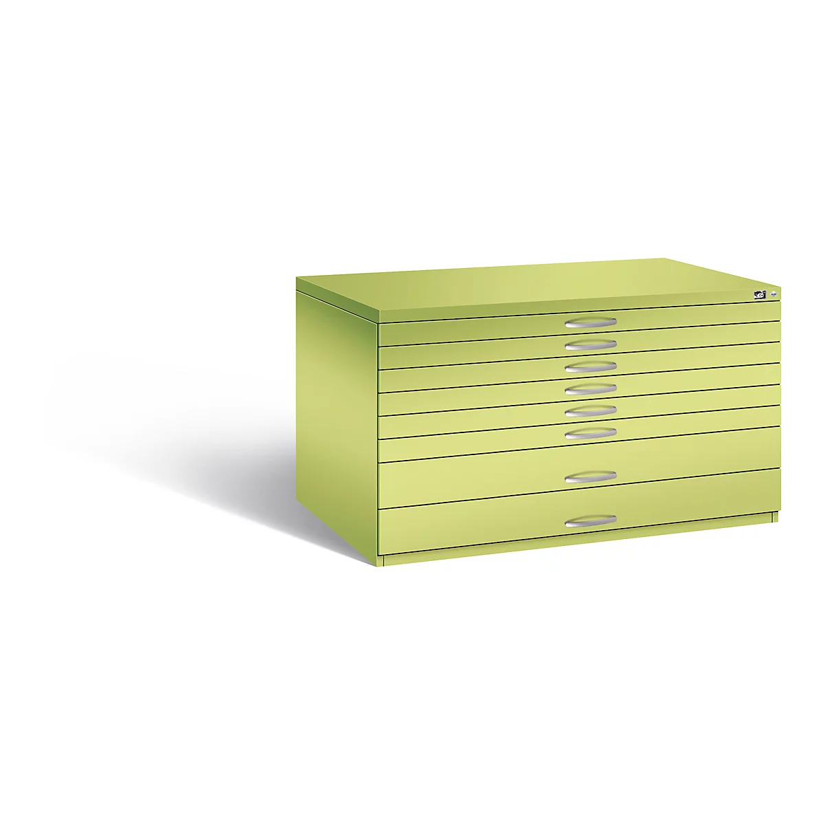 Armoire à plans en acier, pour formats jusqu'à DIN A0, 8 tiroirs