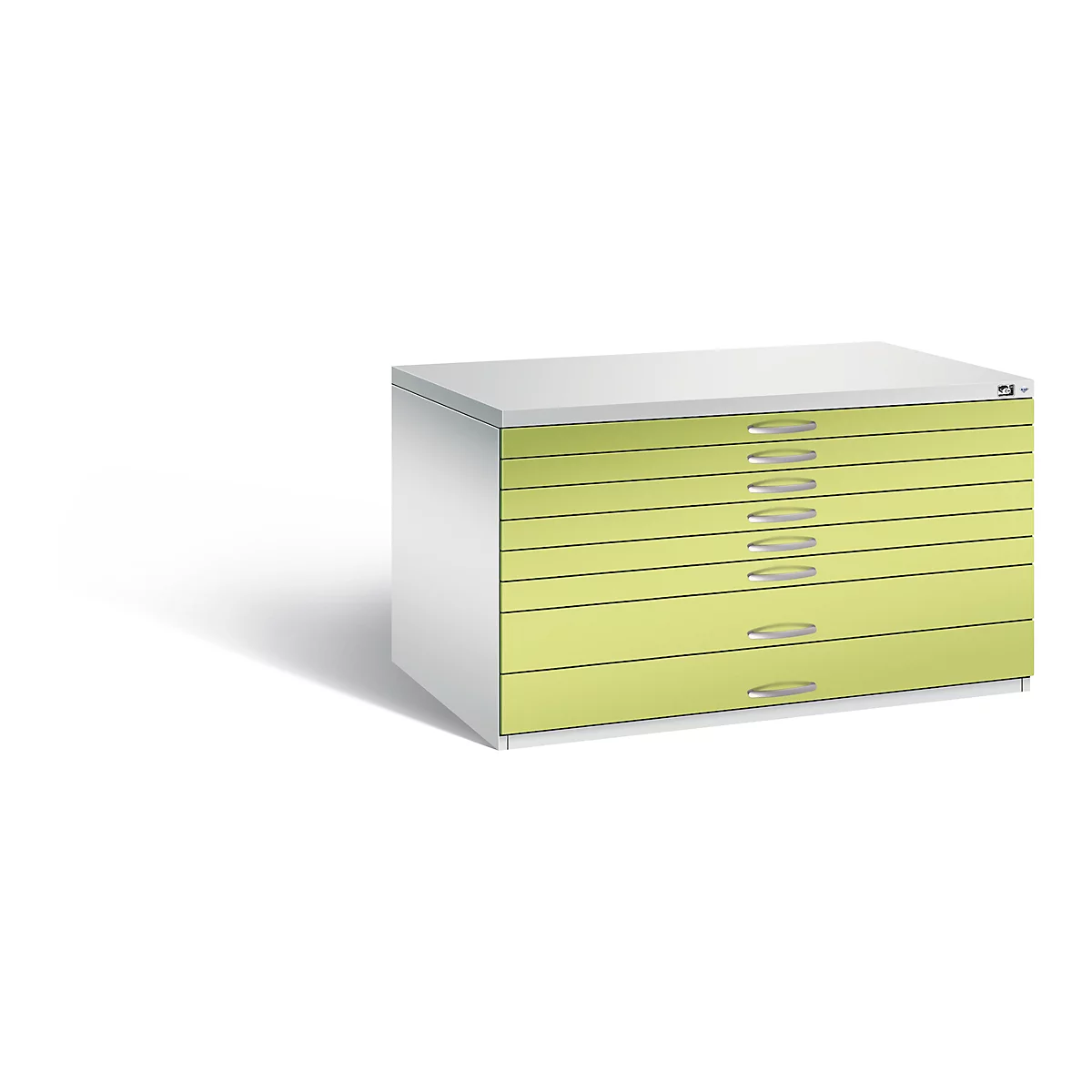 Armoire à plans en acier, pour formats jusqu'à DIN A0, 8 tiroirs