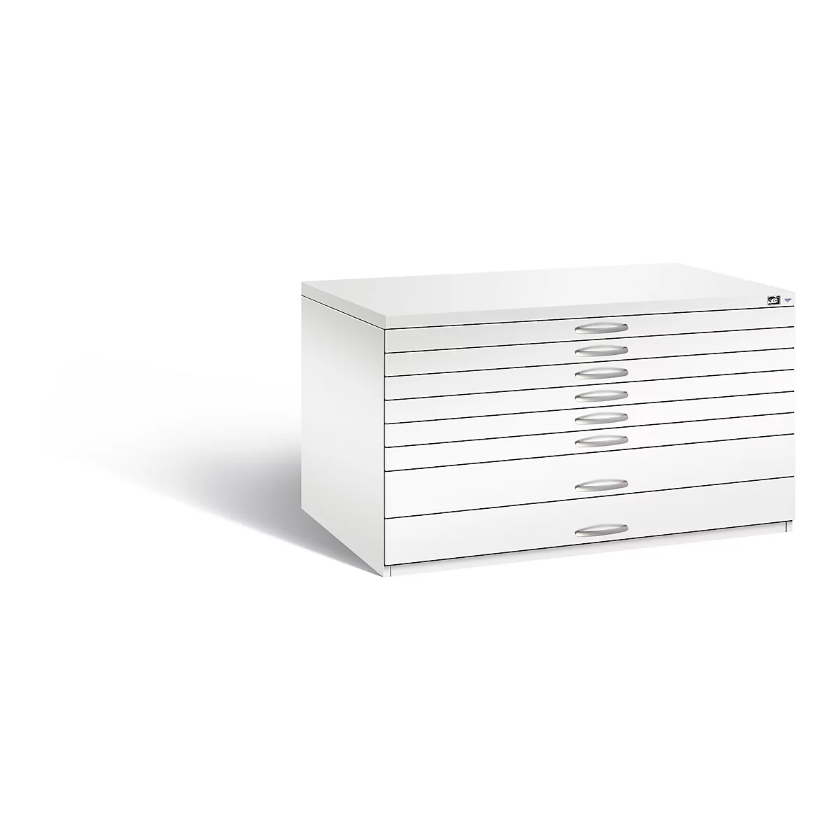Armoire à plans en acier, pour formats jusqu'à DIN A0, 8 tiroirs