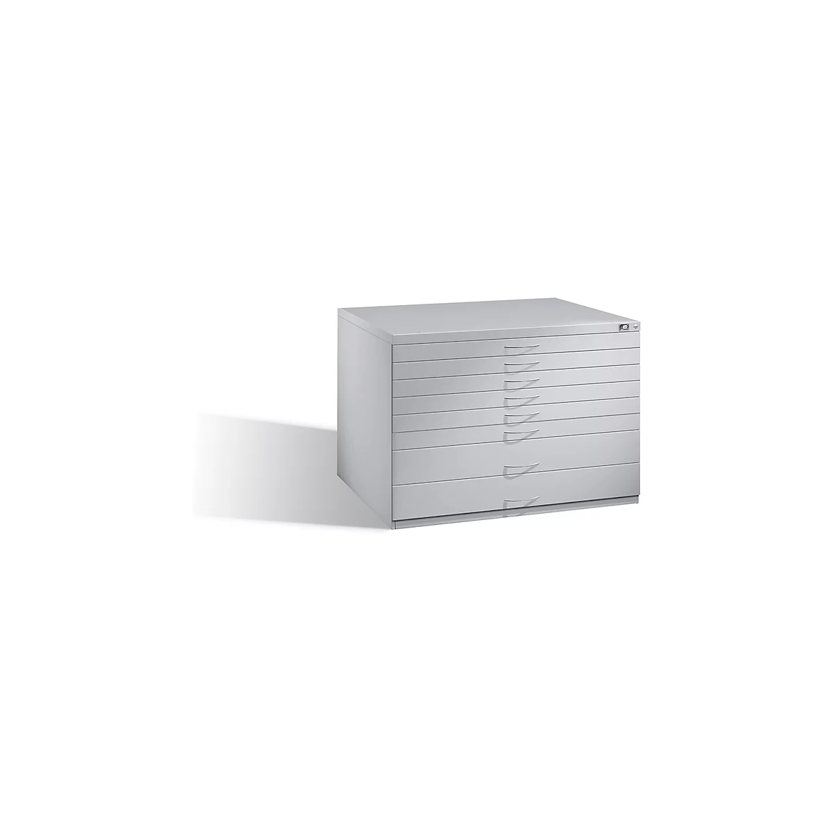 Armoire à plans en acier, pour formats jusqu'à DIN A1, 8 tiroirs