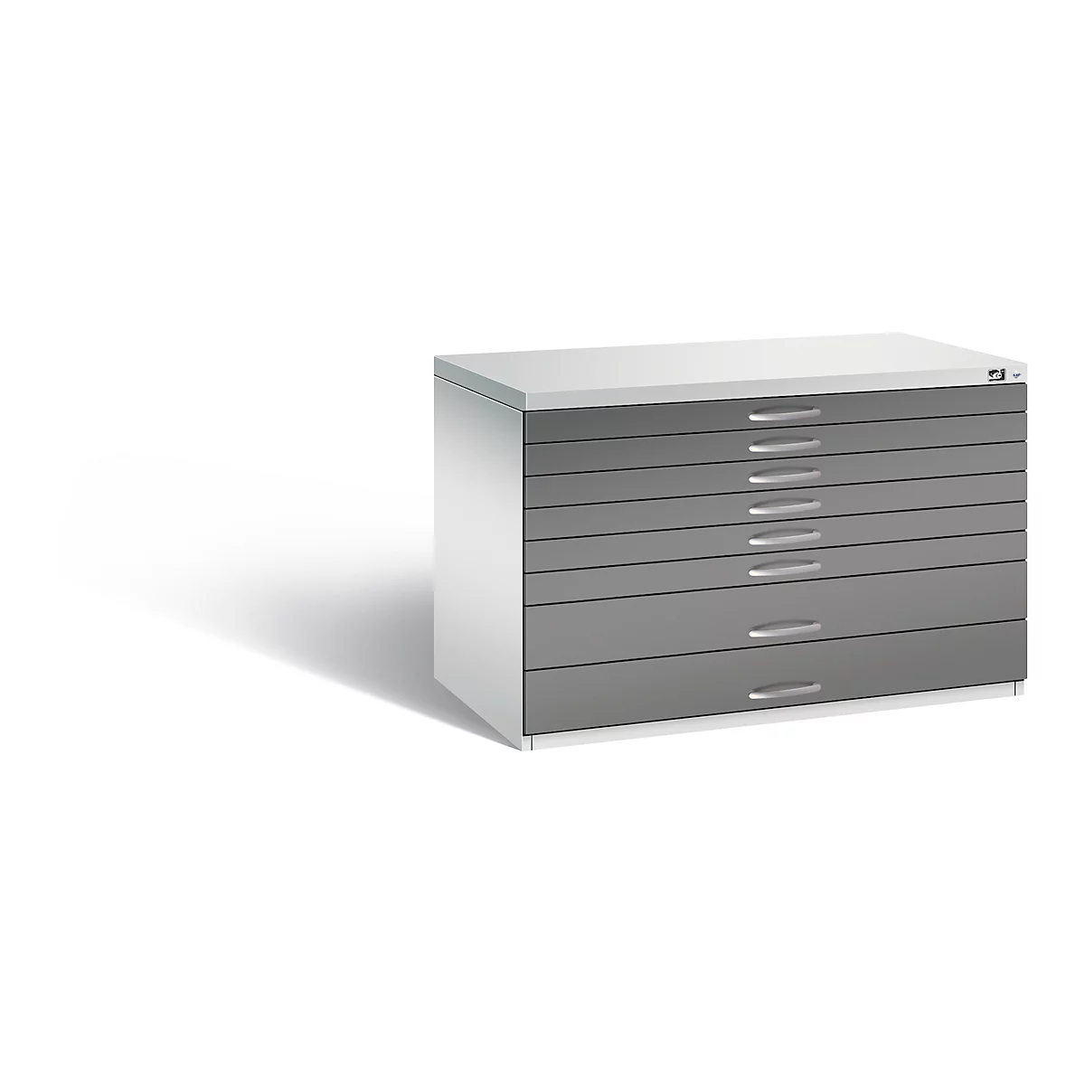 Armoire à plans en acier, pour formats jusqu'à DIN A1, 8 tiroirs