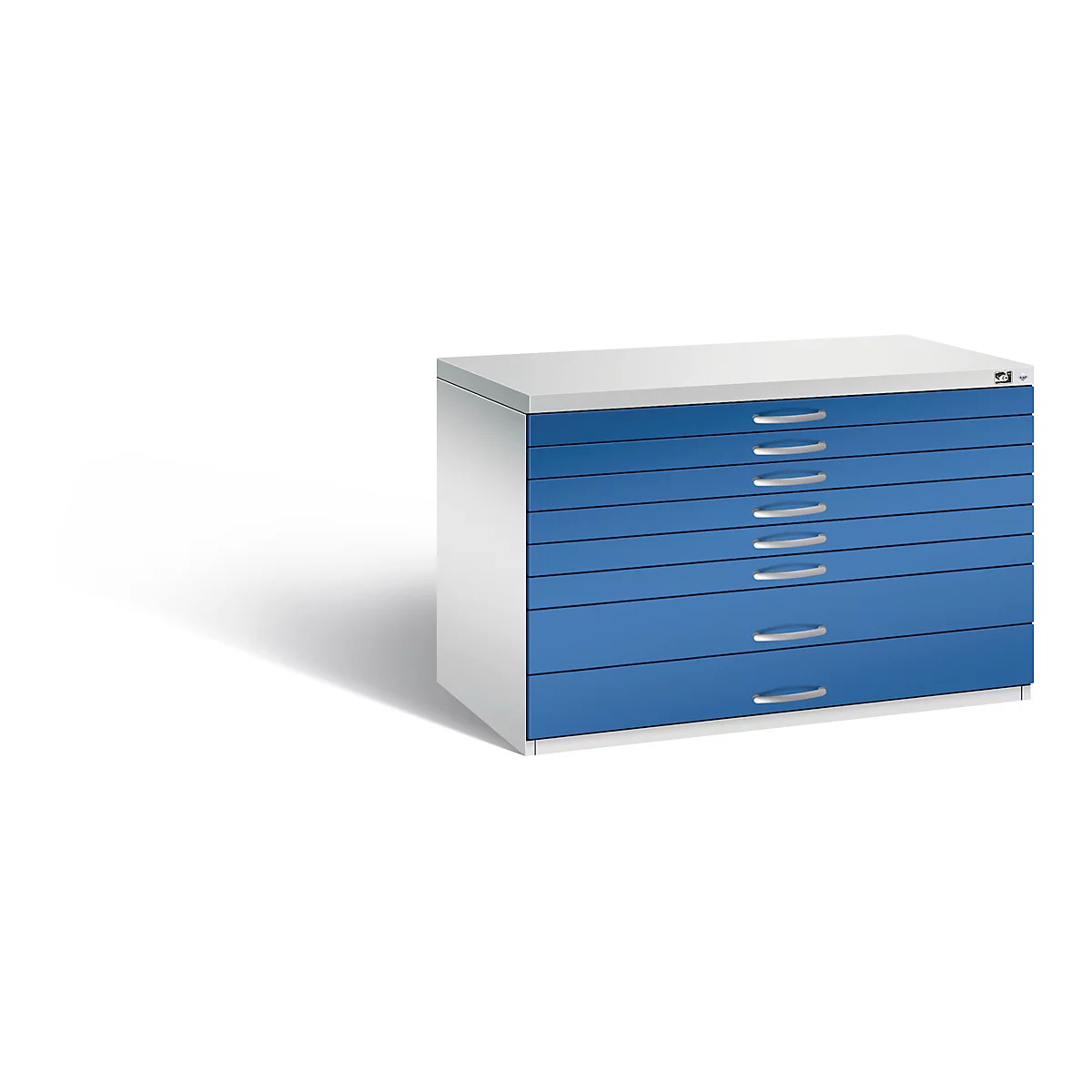 Armoire à plans en acier, pour formats jusqu'à DIN A1, 8 tiroirs