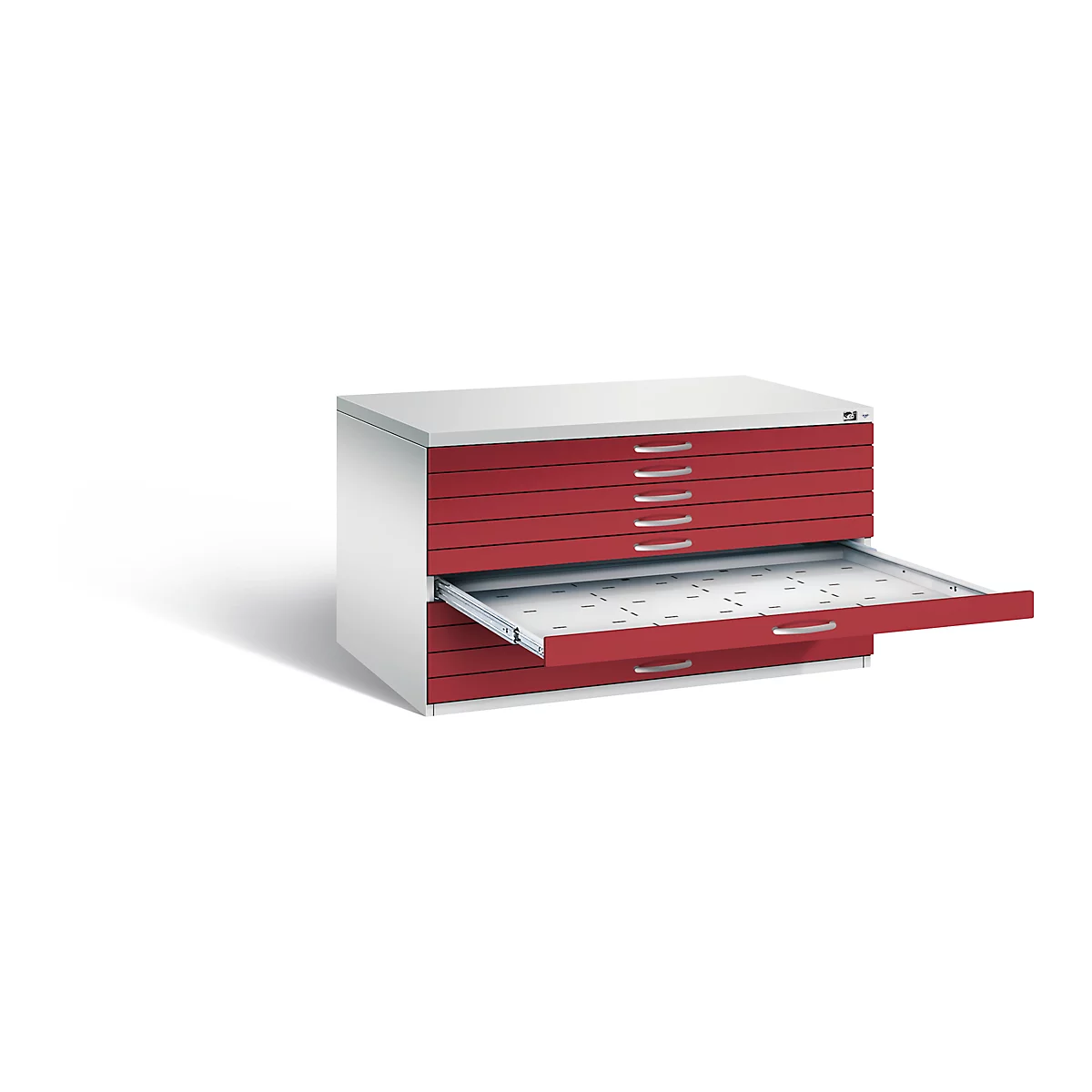Armoire à plans en acier, pour tous les formats jusqu'à A0, 10 tiroirs
