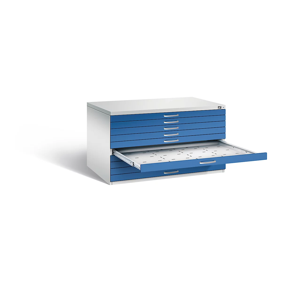 Armoire à plans en acier, pour tous les formats jusqu'à A0, 10 tiroirs