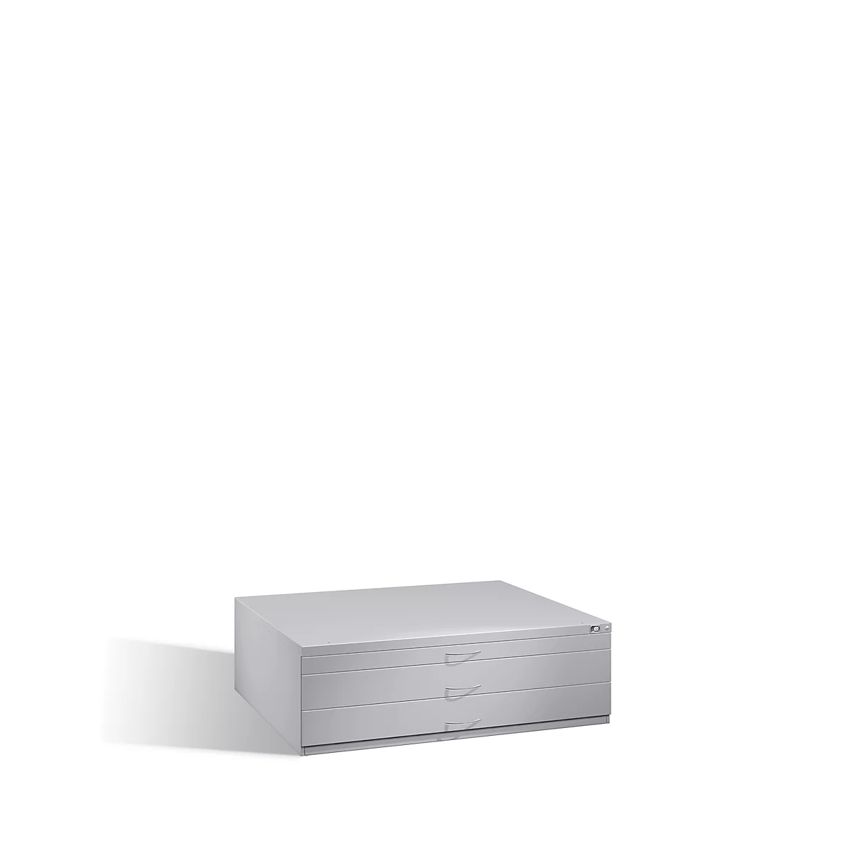 Armoire à plans en acier, pour tous les formats jusqu'à A0, 3 tiroirs