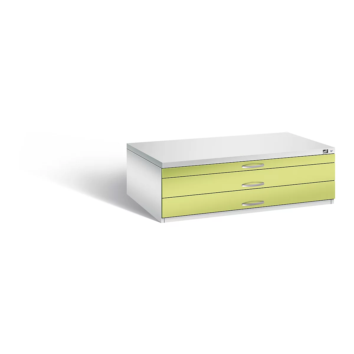 Armoire à plans en acier, pour tous les formats jusqu'à A0, 3 tiroirs