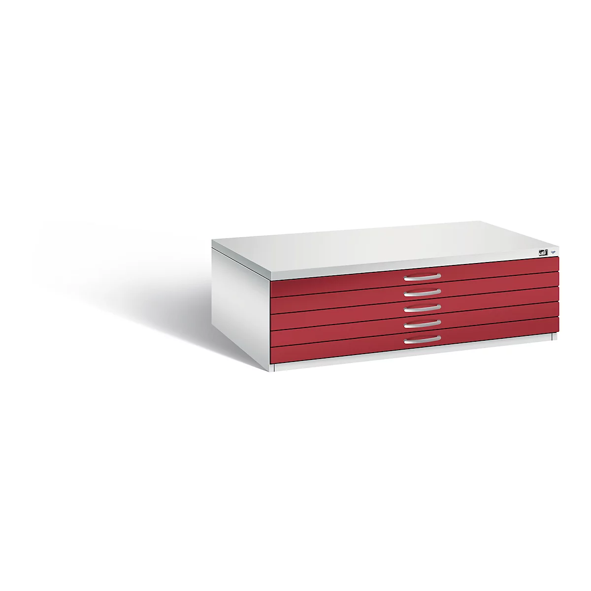 Armoire à plans en acier, pour tous les formats jusqu'à A0, 5 tiroirs